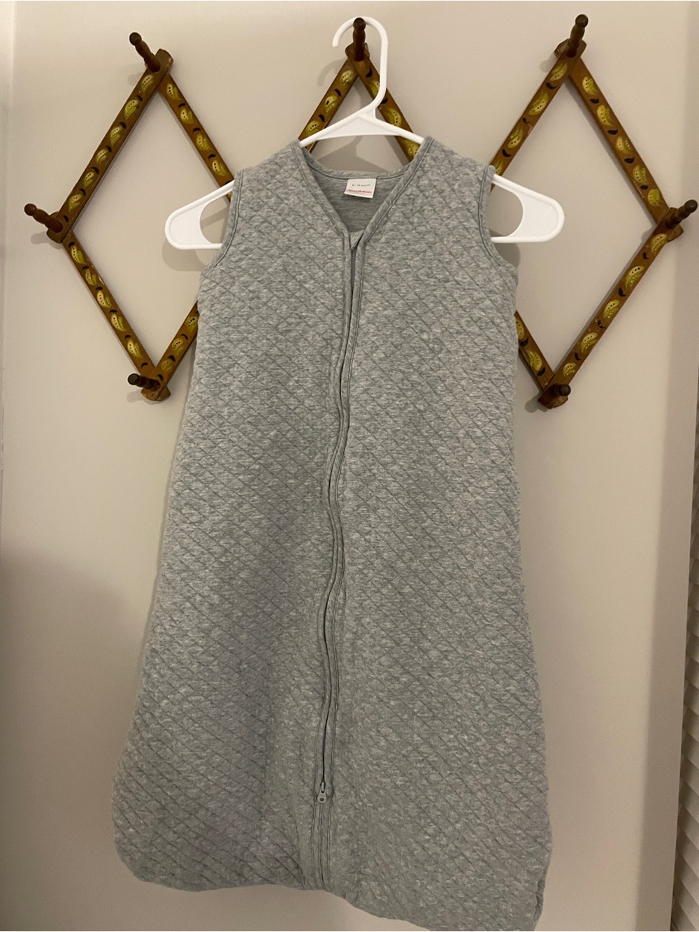 Hanna Andersson Quilted Gray Baby Sleep Sack